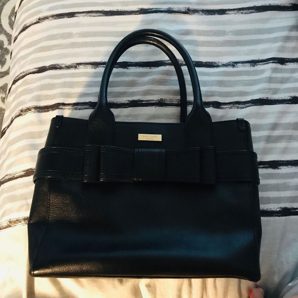 Kate Spade black purse with Big Bow